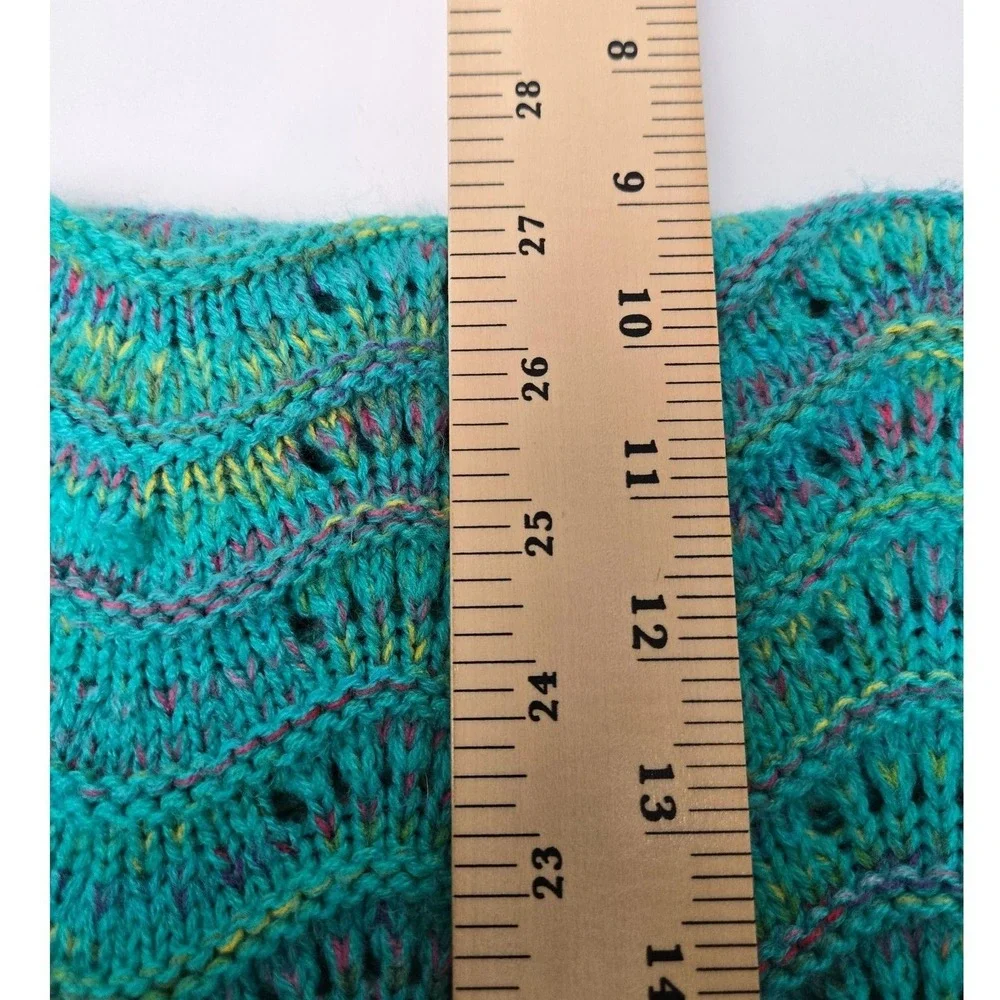 Kids Teal Crochet Mermaid Tail Blanket Multicolored Knit Snuggle Lap‎ Throw
